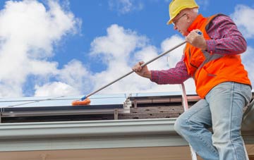 Pedair Ffordd soft wash roof cleaning